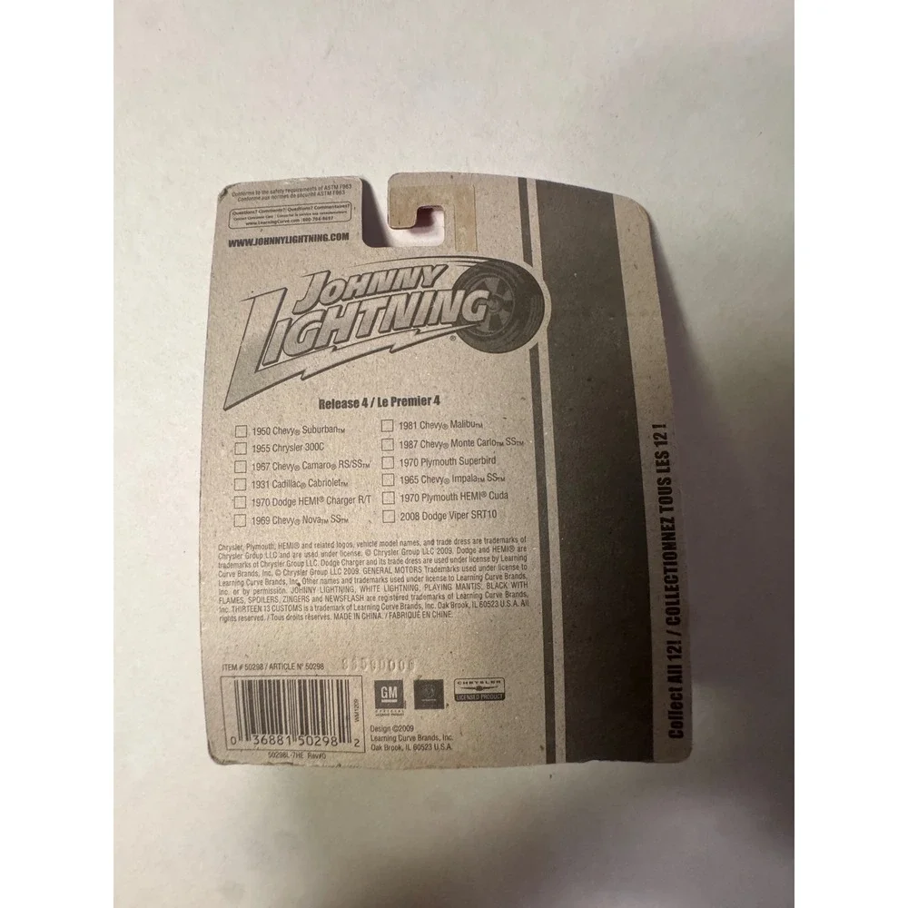 Johnny Lightning 1970 Plymouth HEMI Cuda Red White Release 4 Diecast 53299TP